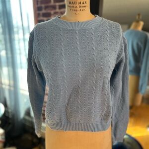 Talbots Light Blue Crew Neck Sweater
